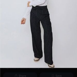 Navy Albion Pinstripe Women's Audrey trousers